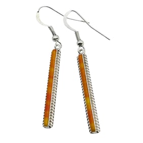 Allen Barney Navajo Sterling Spiny Oyster Earring