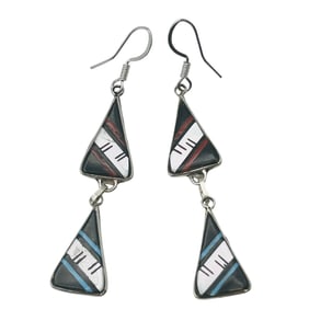 Reginda Kallest Zuni Sterling Multi Stone Earring