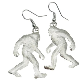 Paul Arviso Navajo Sterling Big Foot Earrings