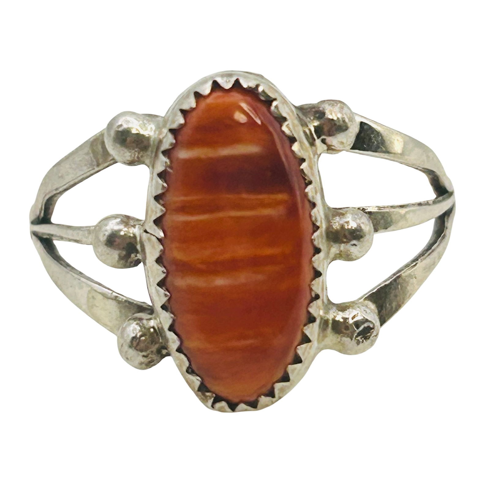 Benjamain Martinez Navajo Sterling Spiny Oyster Ring SZ 8 (1 of 7)