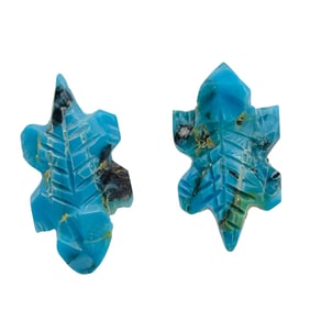 Chris McCabe Native Sterling Turquoise Lizard Studs
