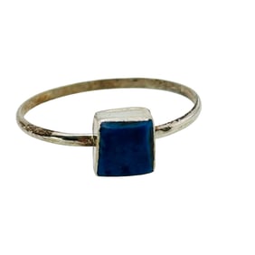 Mary Ann Niha Zuni Sterling Inlay Ring SZ. 6