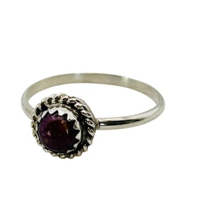 Esther White Navajo Sterling Spiny Oyster Ring SZ. 6.5