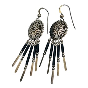 SW Qualc Trading Sterling Stamped Dangle Earrings