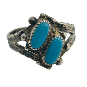 Native Turquoise Sterling Ring Size 5