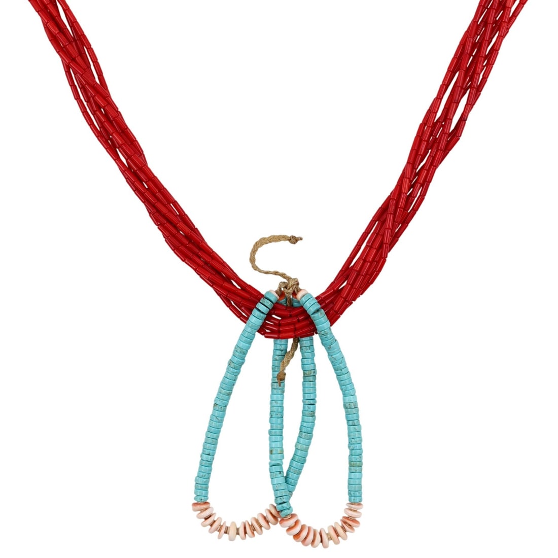 Richardson's Trading Post Santo Domingo Sterling Multi-Stone Heishi Jacla Necklace (1 of 7)