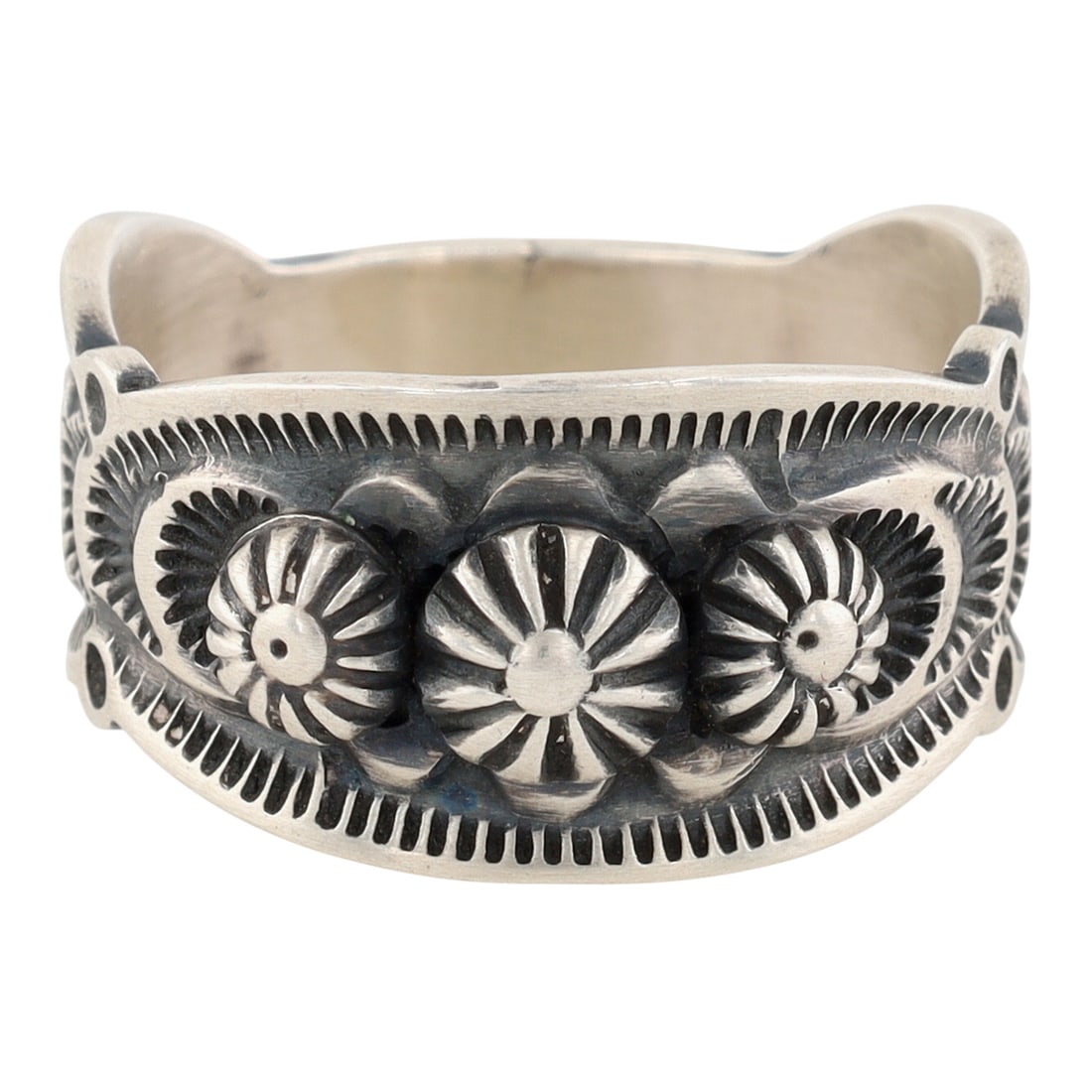 Richardson's Trading Post Benny Ramone Navajo Plain Silver Ring Sz. 11 (1 of 7)