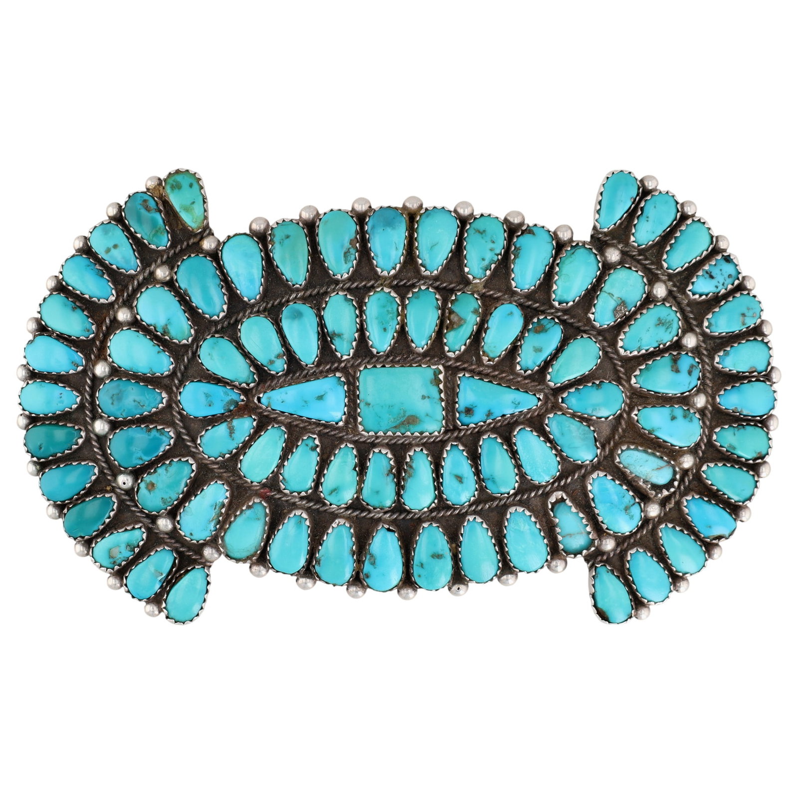 Richardson's Trading Post Justin & Saraphina Wilson Navajo Sterling Turquoise Brooch (1 of 5)