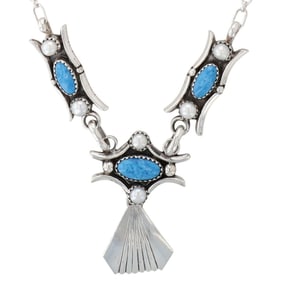 Running Bear Shop Sterling Multi-Stone Necklace