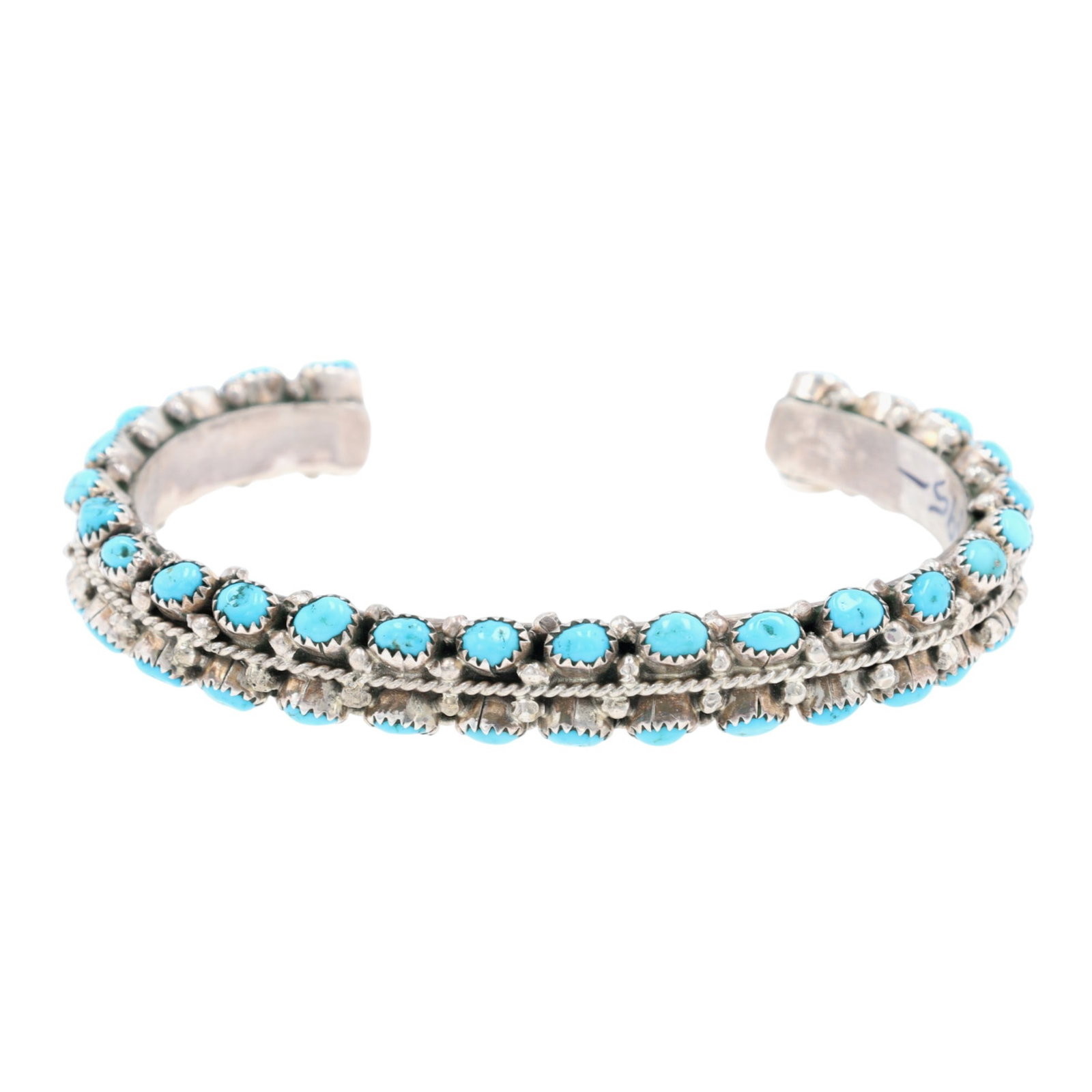 Arlo Kanteena Zuni Sterling Turquoise Cuff Bracelet (1 of 7)