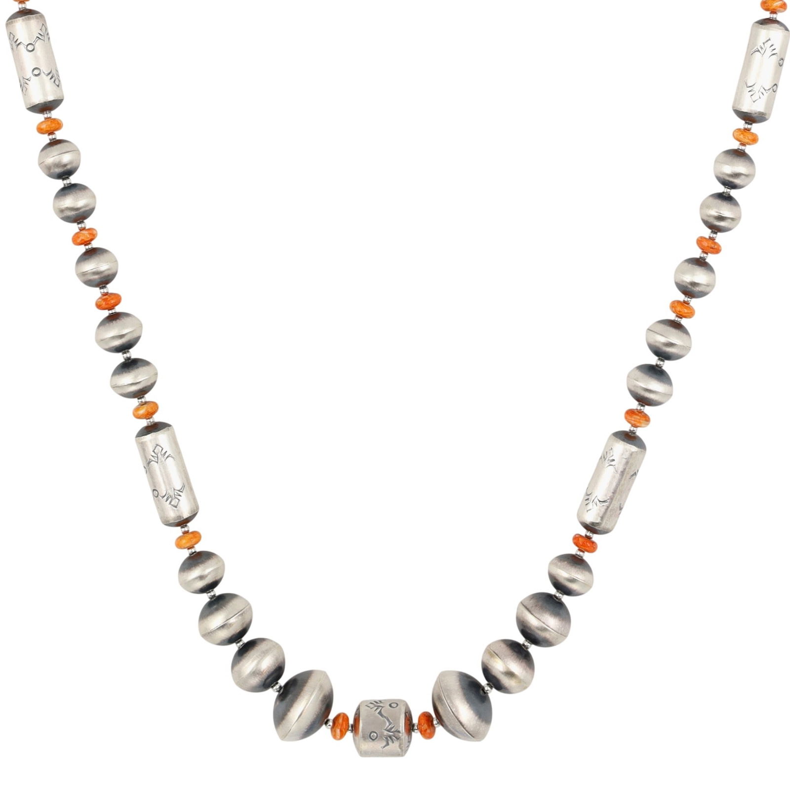 Sharon Cooley Navajo Sterling Spiny Oyster Necklace (1 of 8)