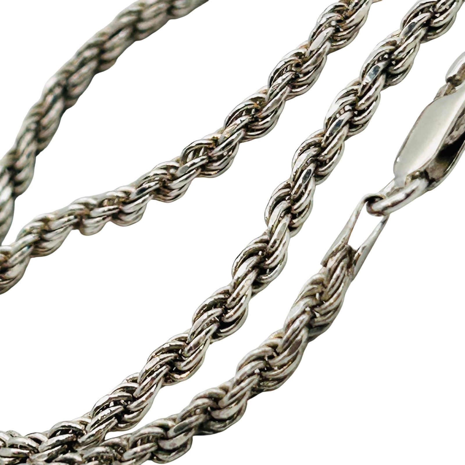 Italy Sterling Rope Chain Necklace (1 of 6)