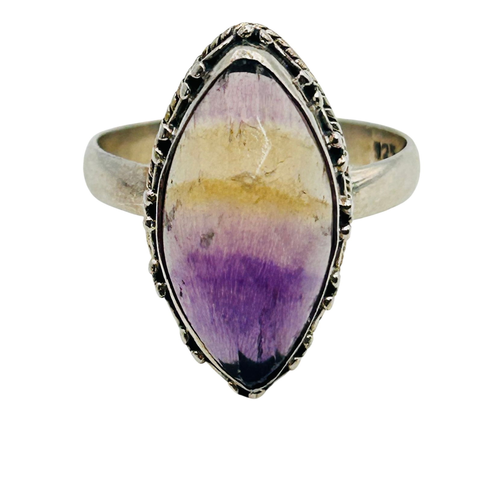 Sterling Ametrine Large Marquise Statement Ring. Size 9.5: Sterling ametrine large marquise statement ring. Size 9.5. 5.50g