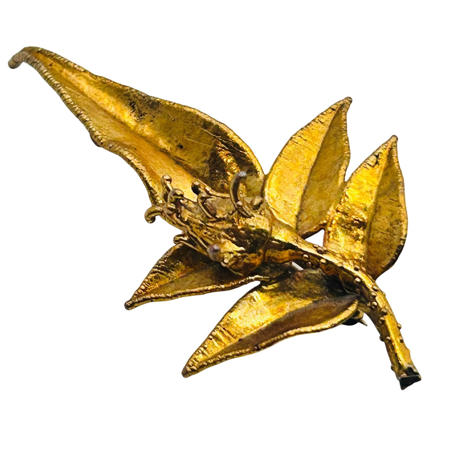 Denmark Sterling Leaf Brooch (1 of 7)