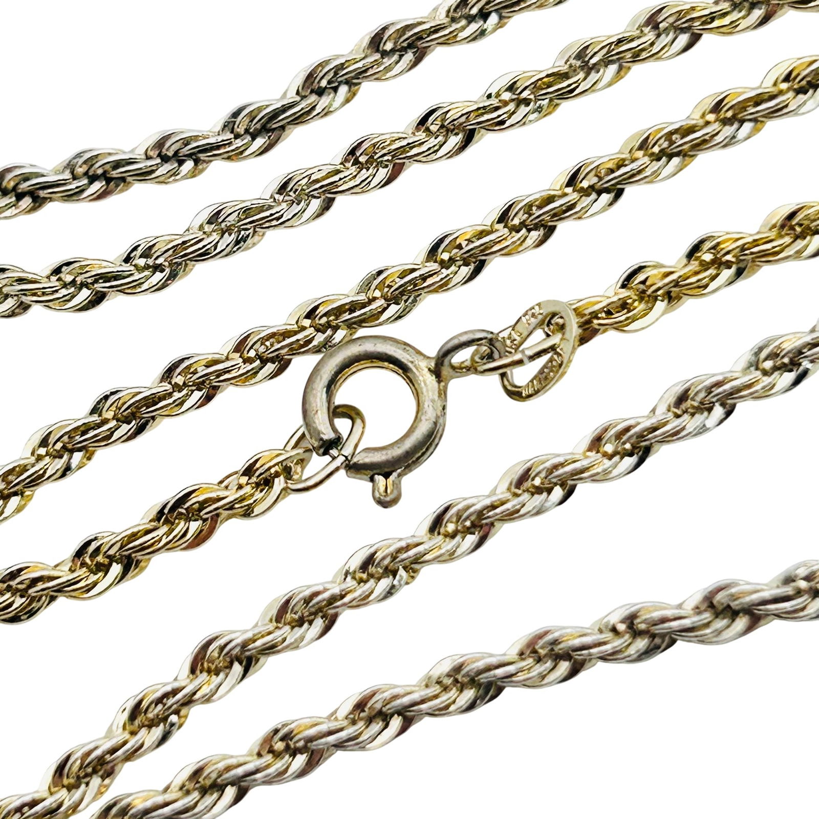 Danecraft USA Sterling Rope Chain Necklace: Danecraft USA Sterling rope chain necklace. 7.60g