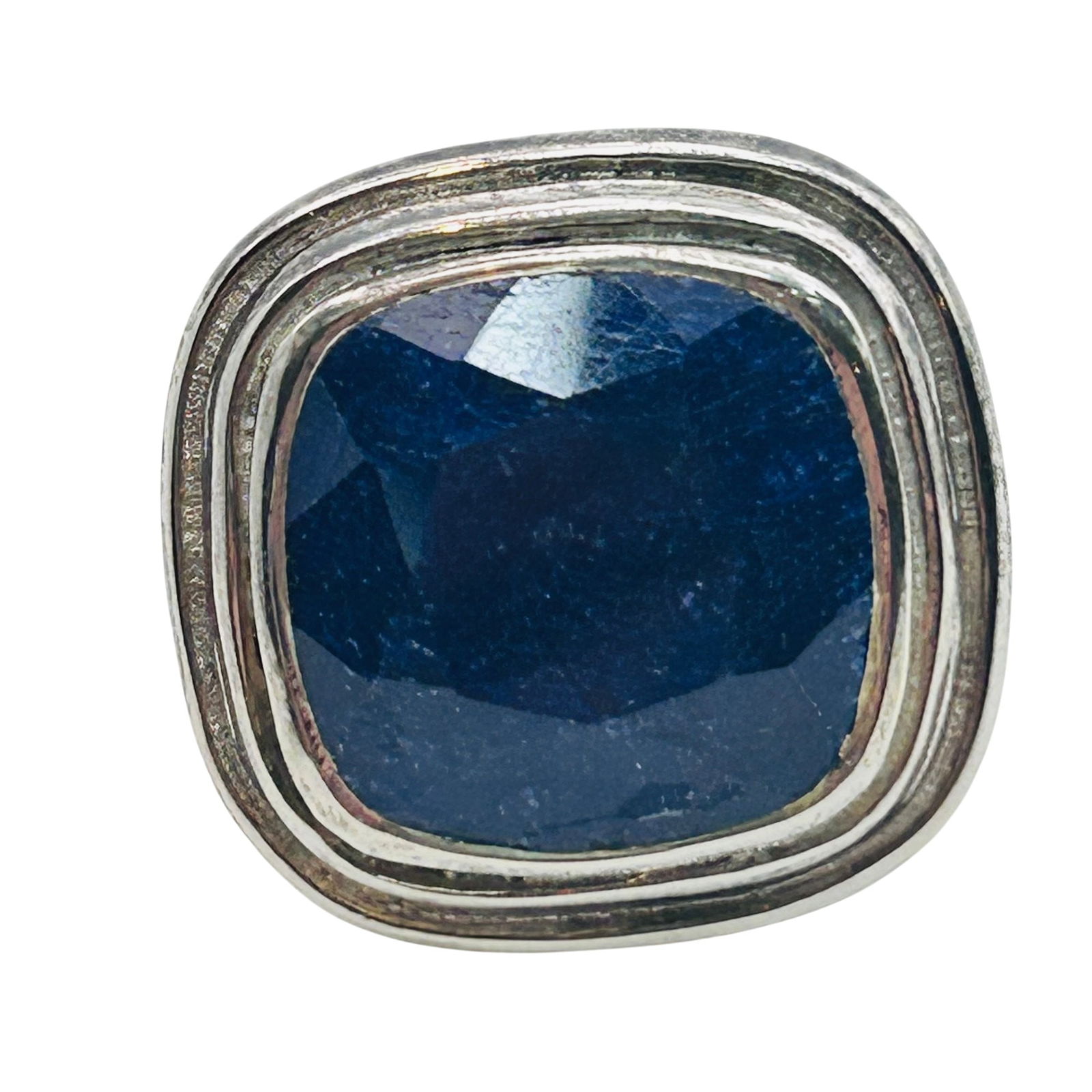 AHM Sterling Topaz Statement Ring. Size 5.5: AHM Sterling topaz statement ring. Size 5.5. 8.60g