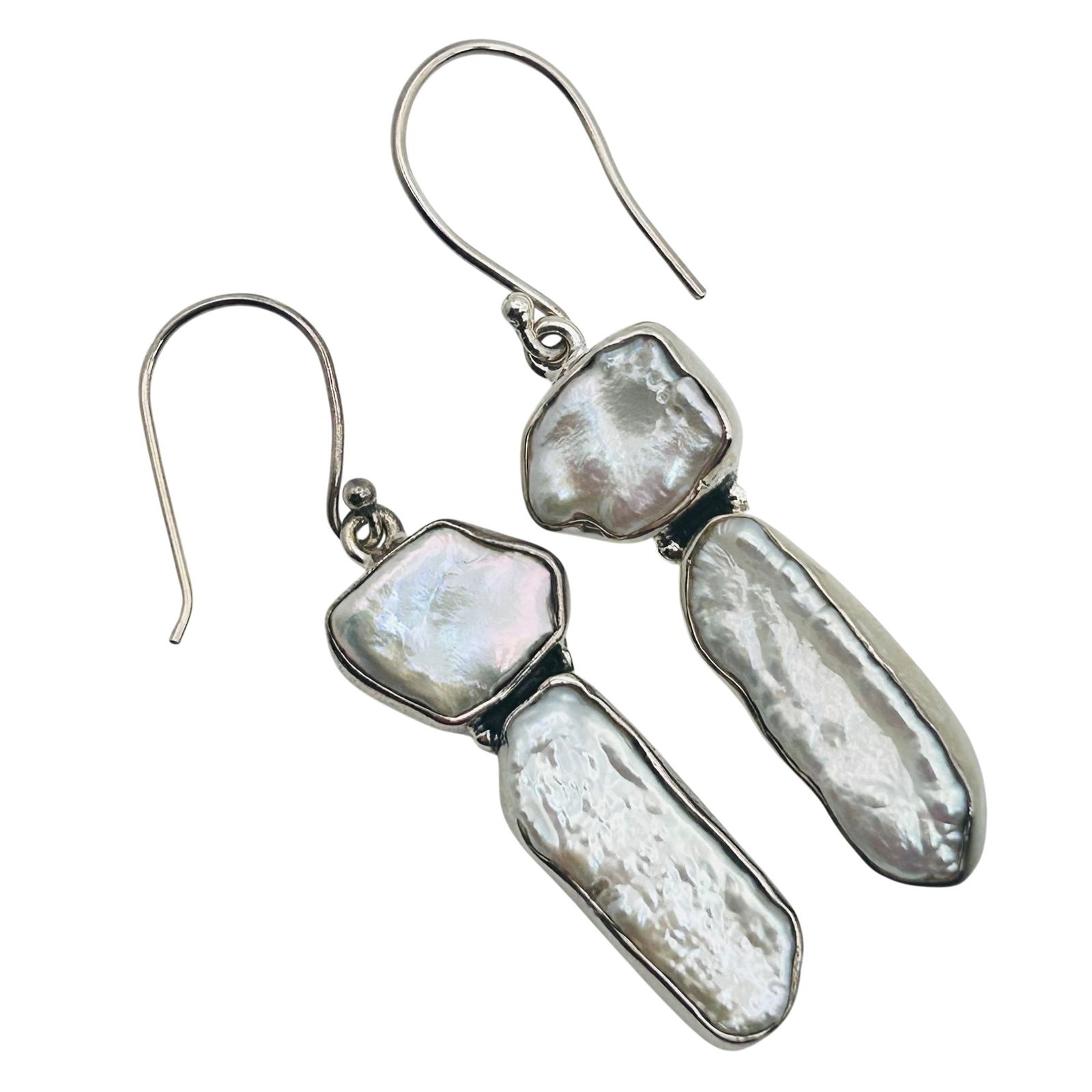 Ja Sterling Baroque Pearl Hook Back Earrings (1 of 6)