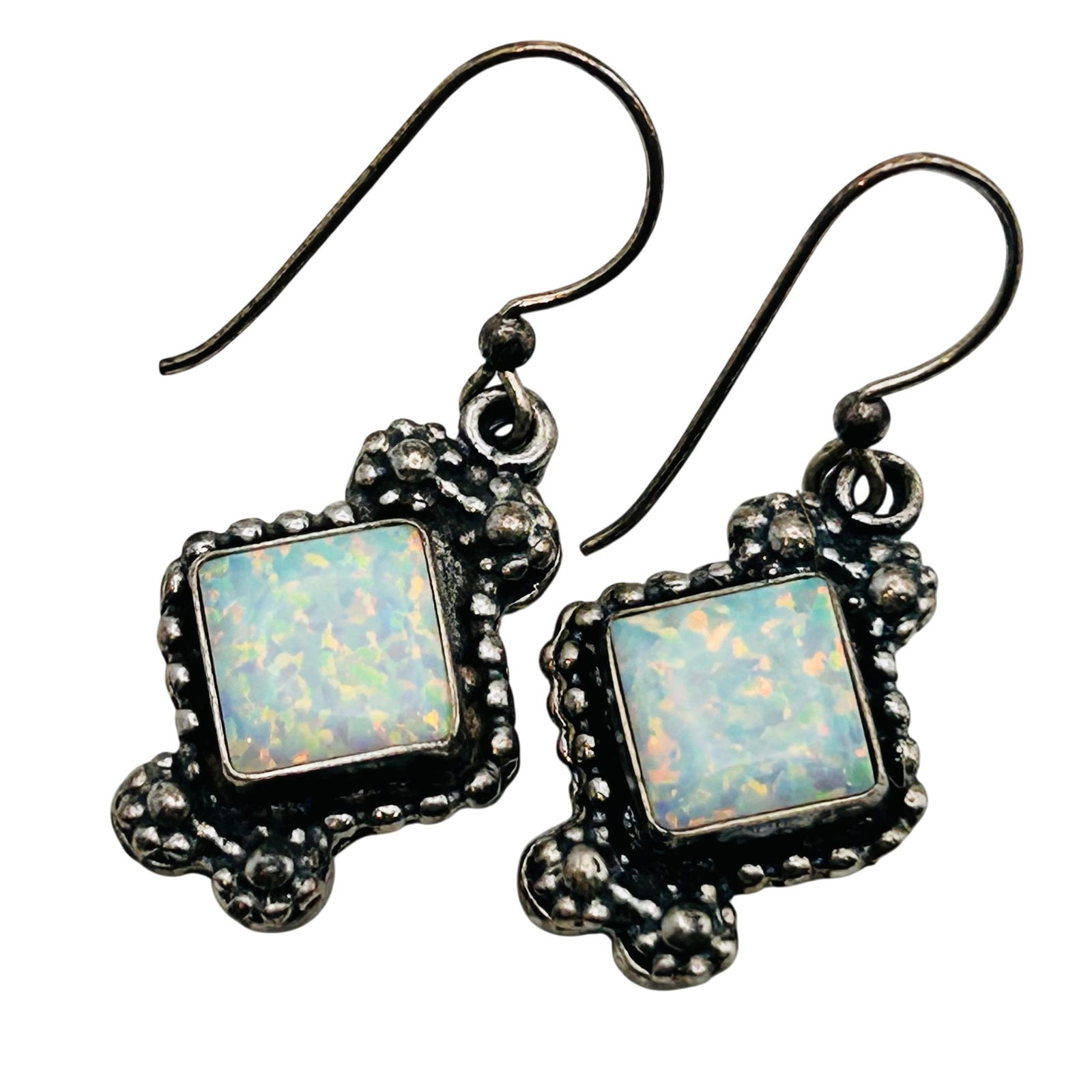 Sterling Southwest Opal Hook Back Earrings (1 of 6)