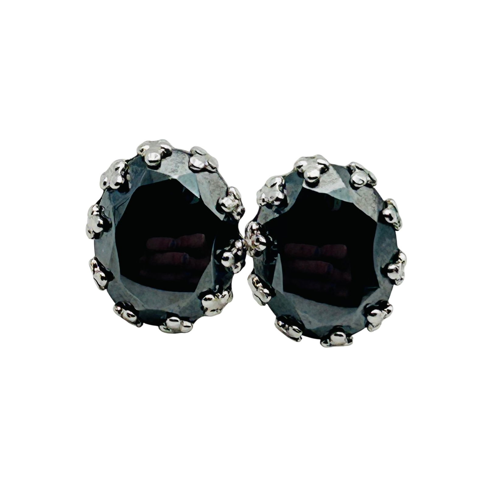 Sterling Spinel Oval Stud Earrings (1 of 6)