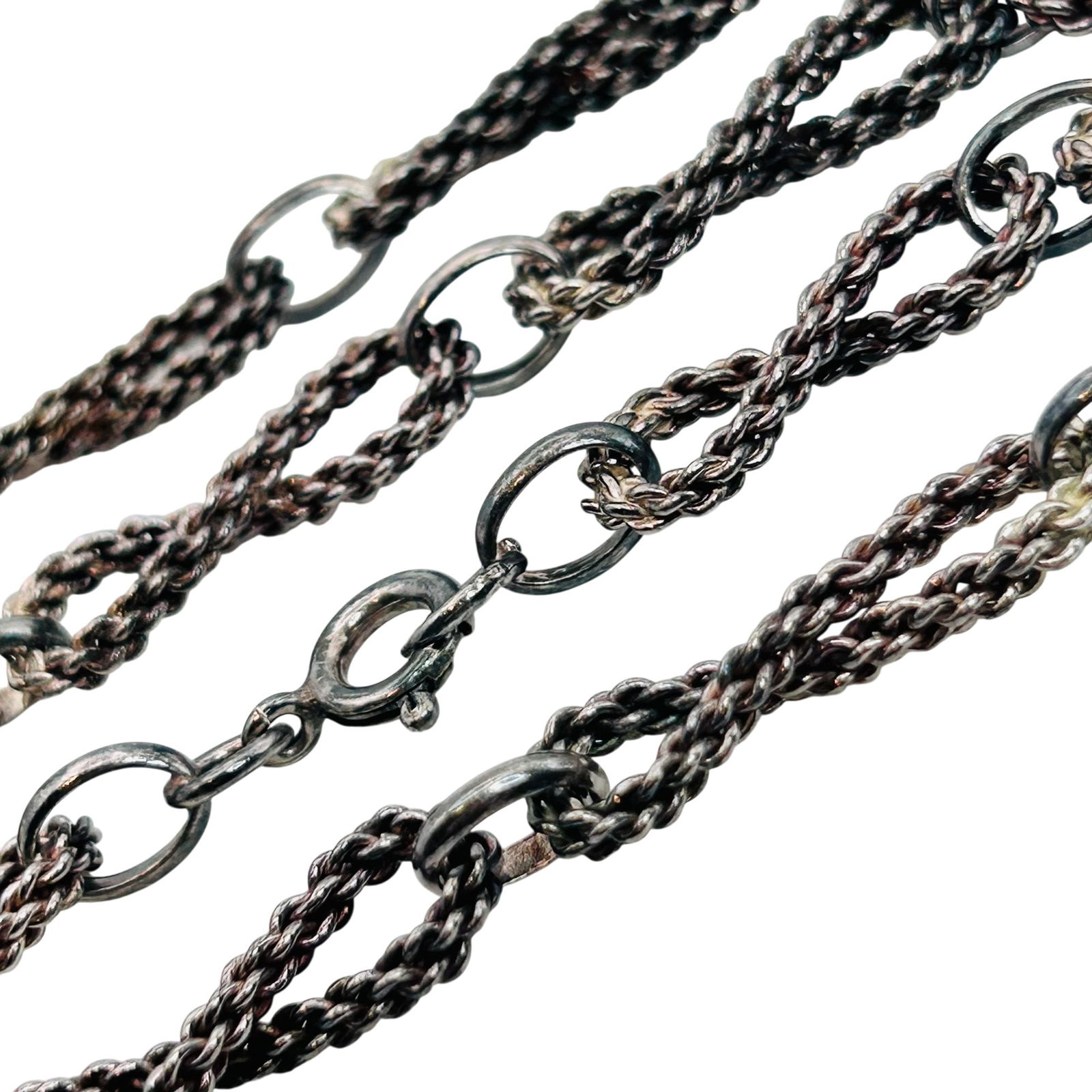 Sterling Infinity Rope Chain Long Necklace (1 of 6)