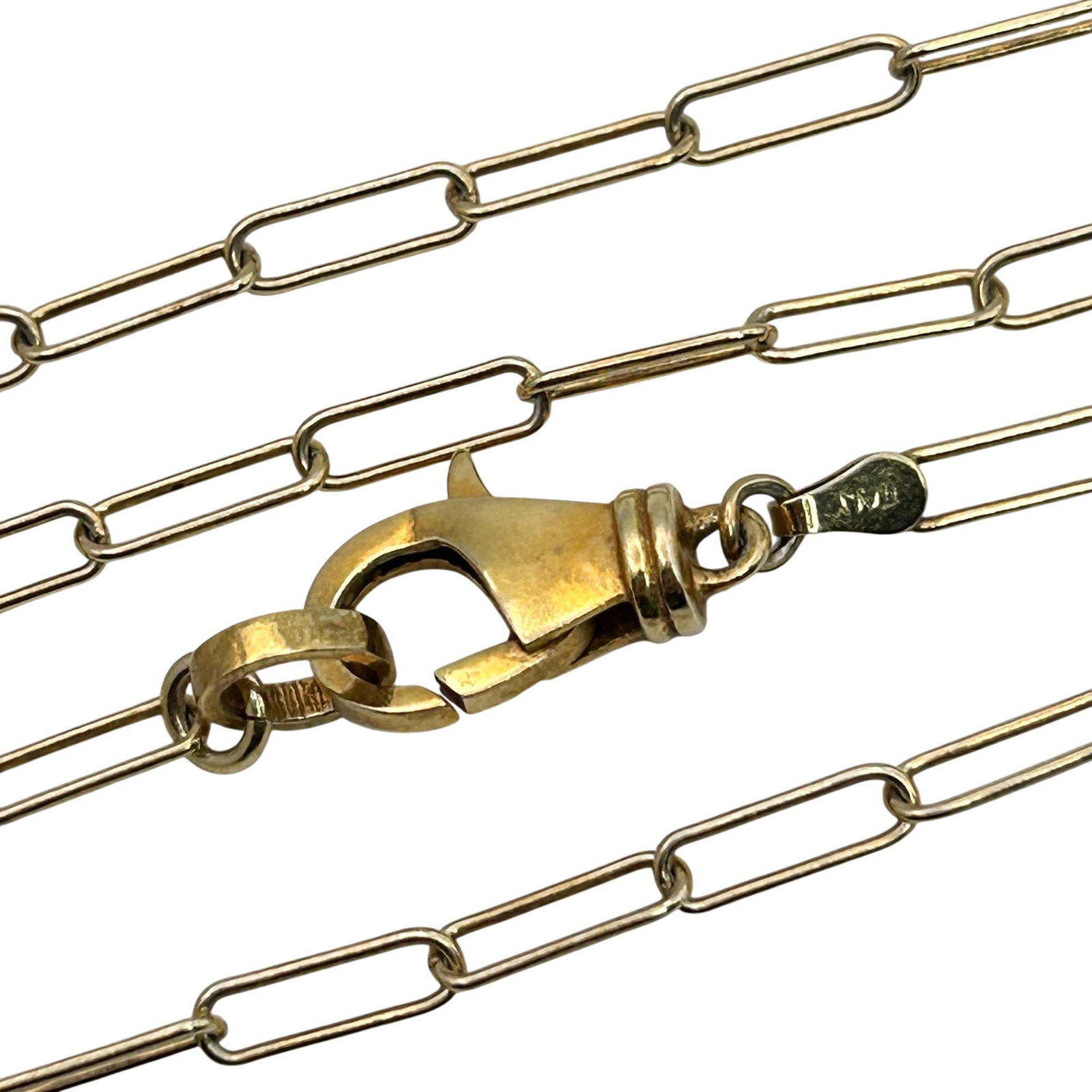 Italy Sterling Gauge Wire Chain Necklace: Italy sterling gauge wire chain necklace. 6.70g