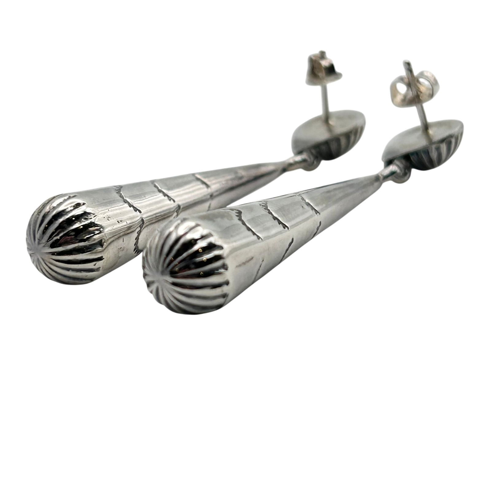 Sterling Dangle Drop Stud Earrings - 6