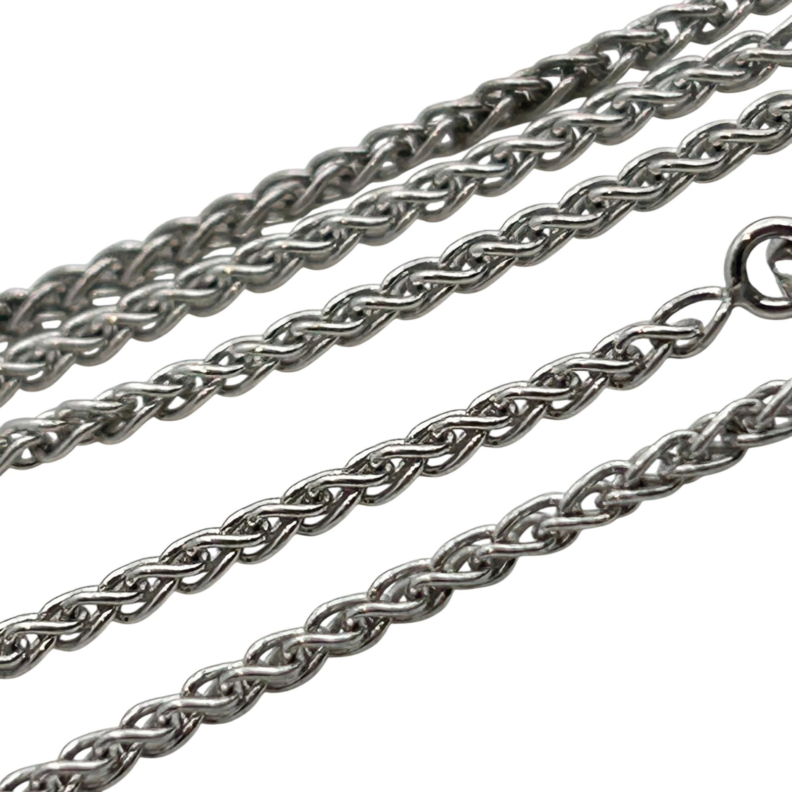 ATI Italy Sterling Adjustable Wheat Chain Necklace (1 of 6)