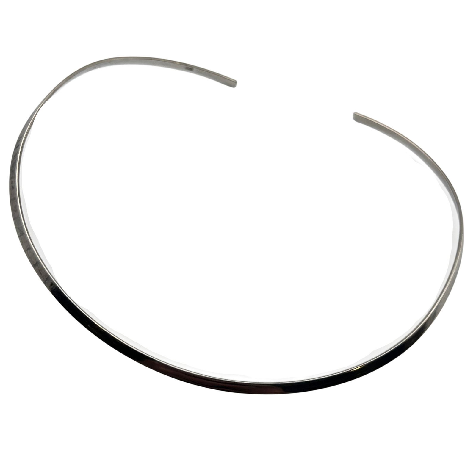 Sterling Open Bangle Necklace: Sterling open bangle necklace. 8.00g