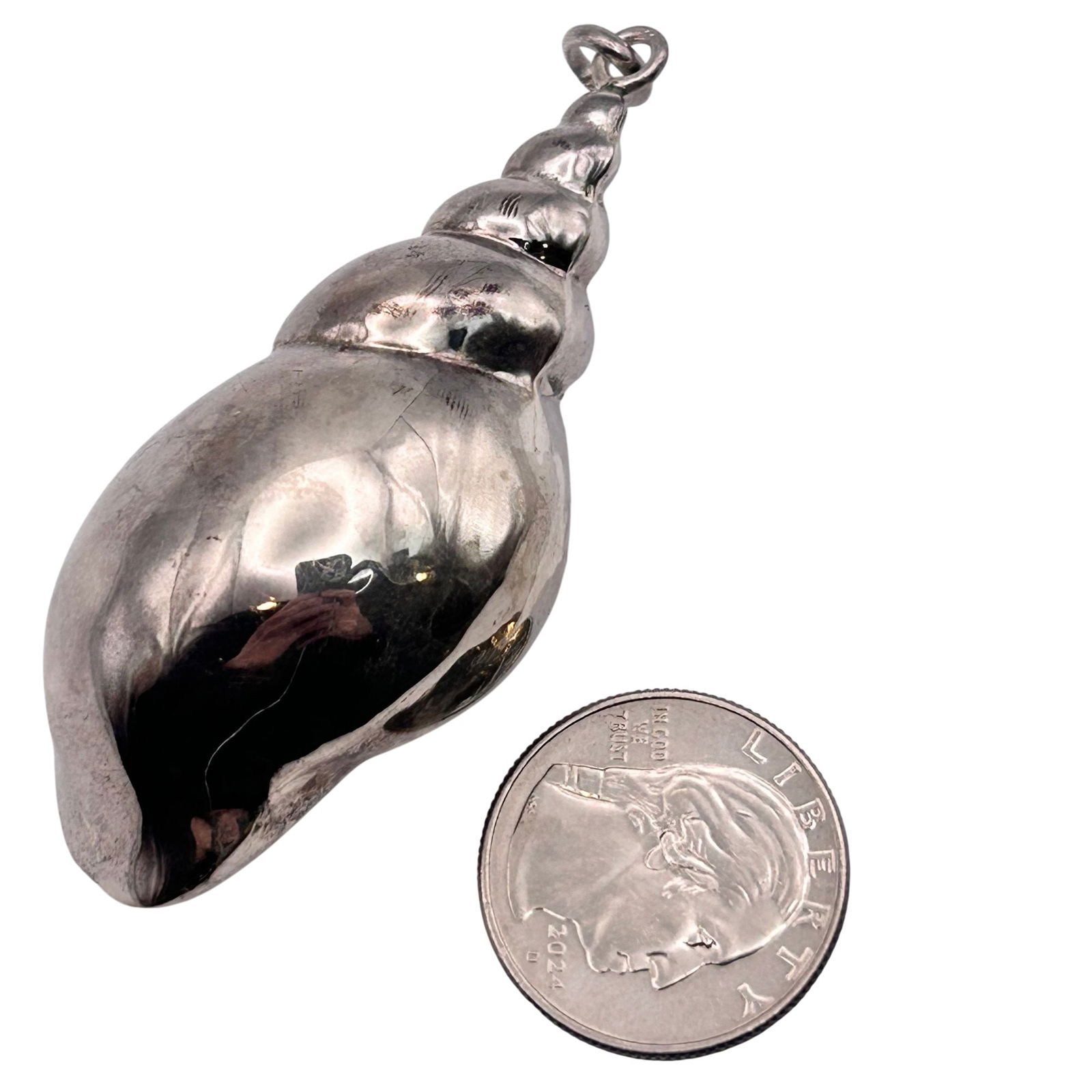 Sterling Shell Pendant - 3