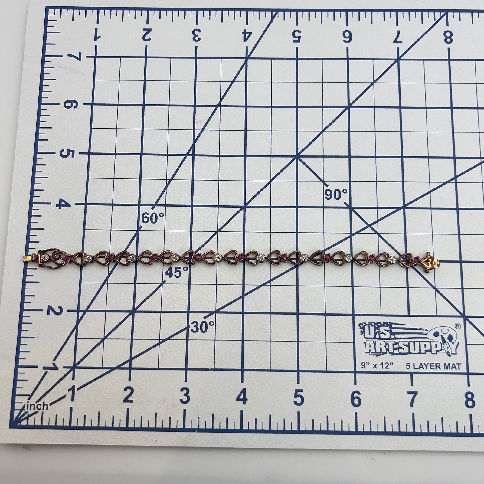 Ross Simons Sterling Ruby Heart Bracelet - 2