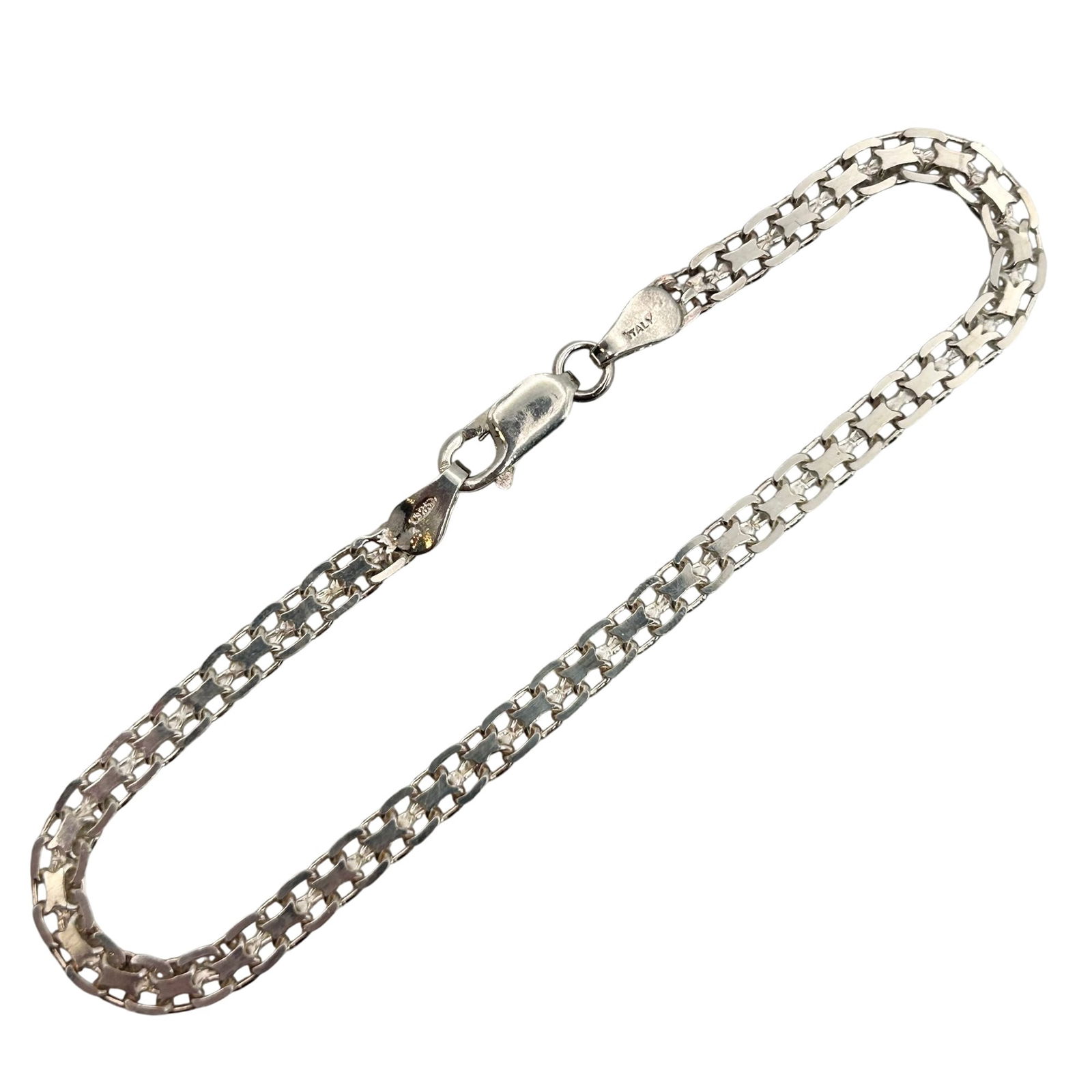 Italy Sterling Link Chain Bracelet (1 of 6)
