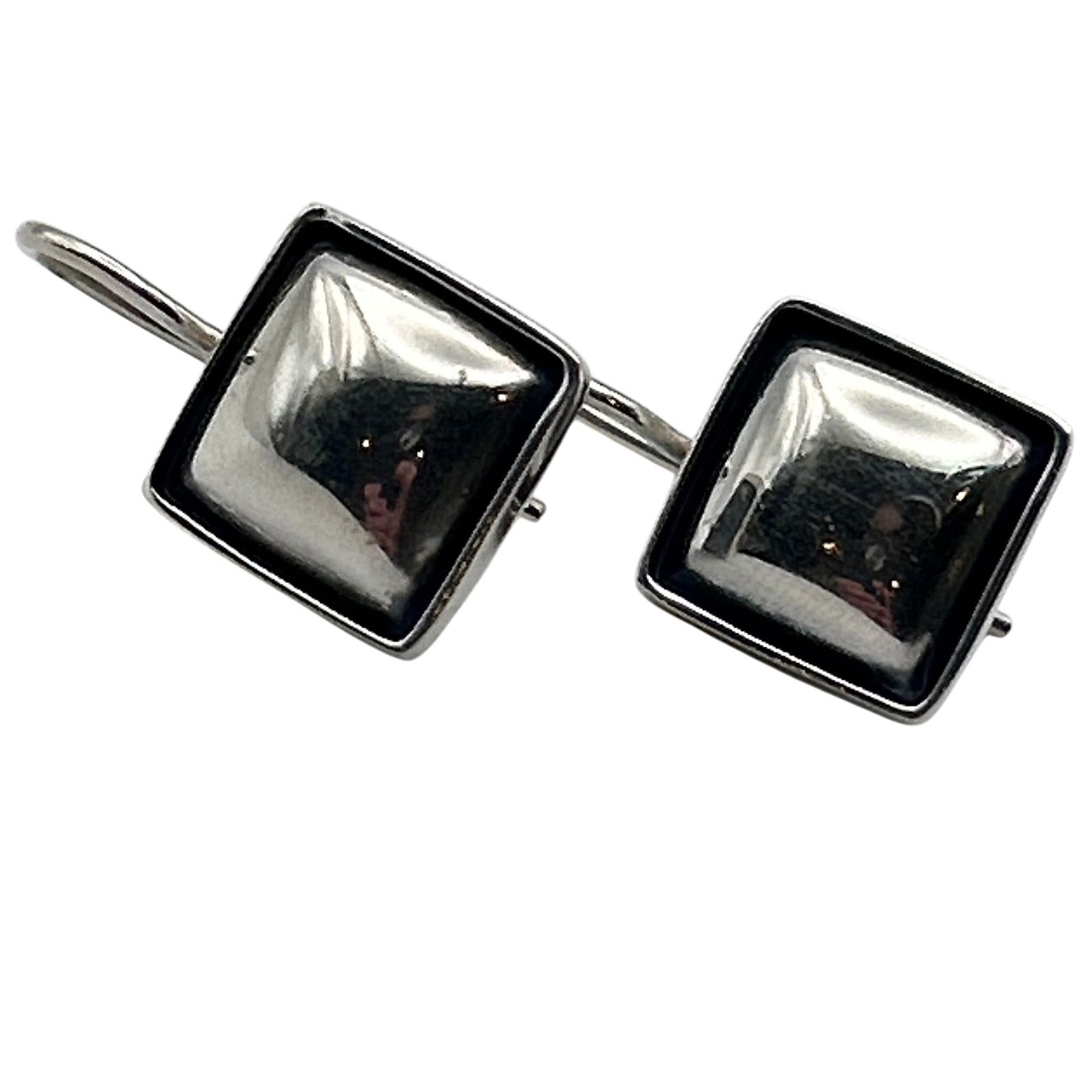 Sterling Square Hook Back Earrings (1 of 7)
