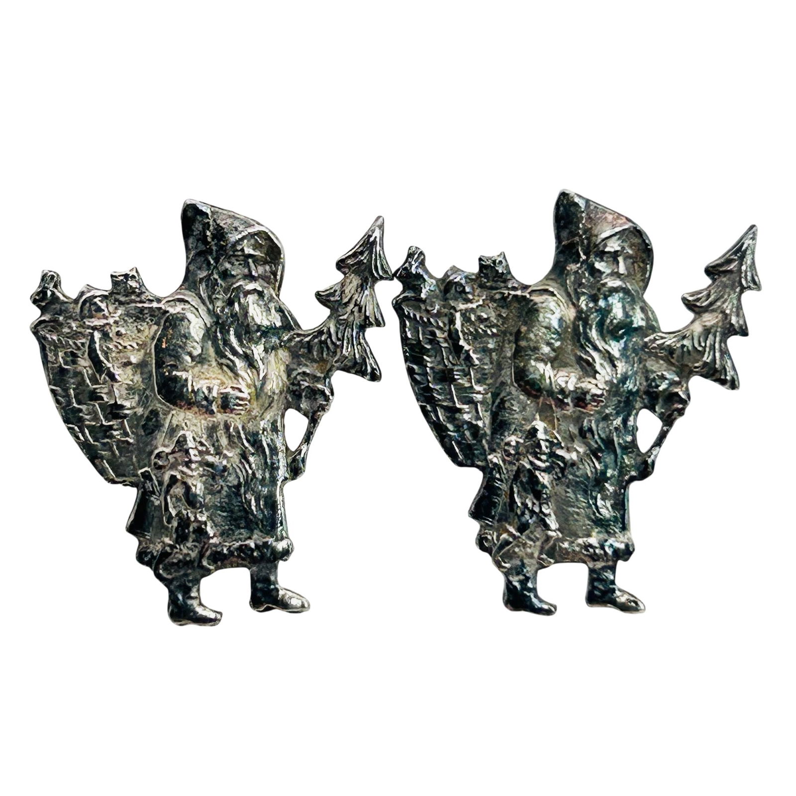 B Feddema Sterling St Nick Earrings: B Feddema Sterling st nick earrings. 3.10g