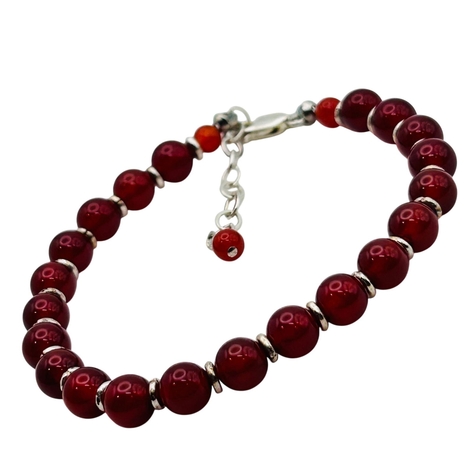 Sterling Carnelian Adjustable Bracelet (1 of 6)