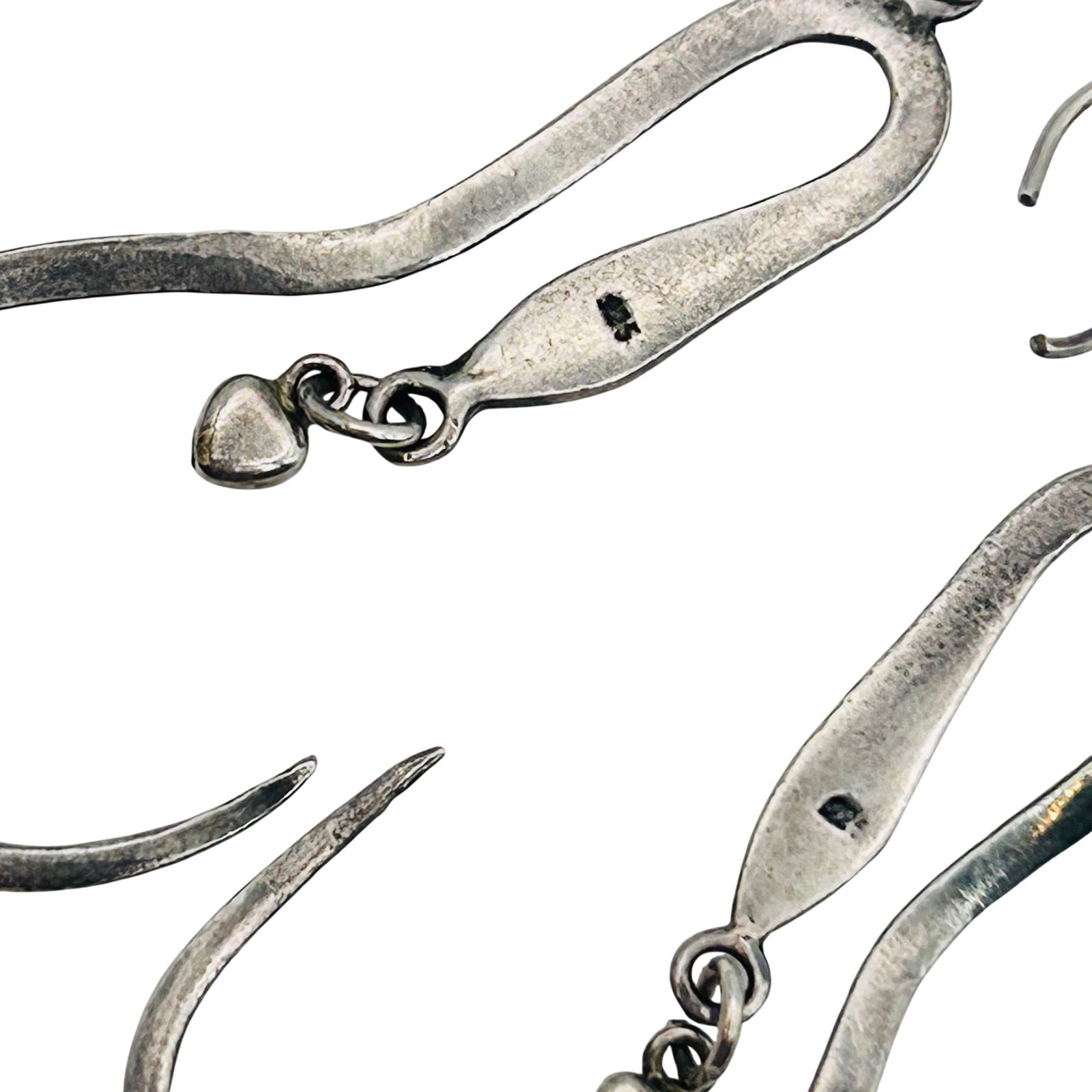 Sterling Snake Hook Back Earrings - 5