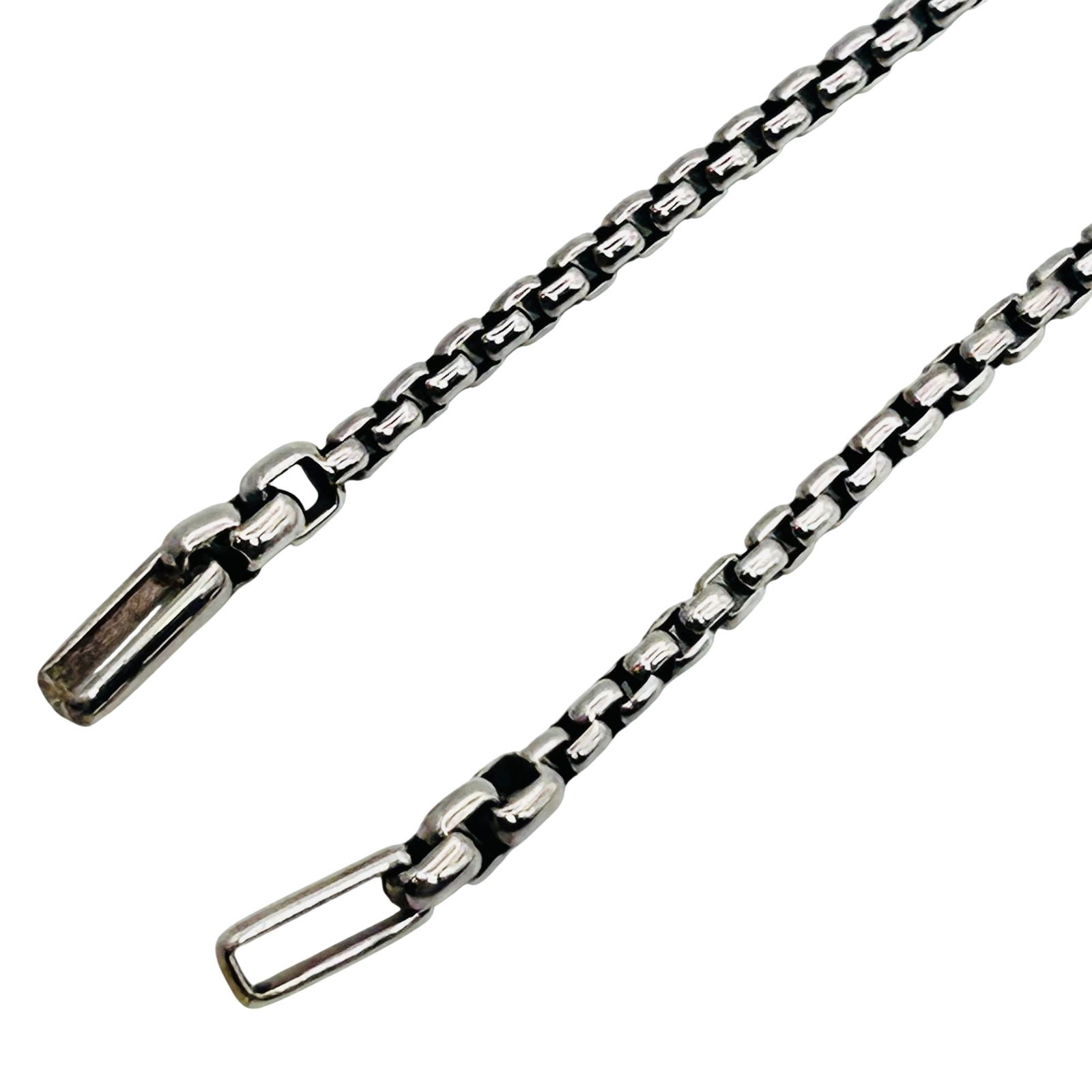 JAI Sterling Box Chain Dangle Stud Earrings - 5