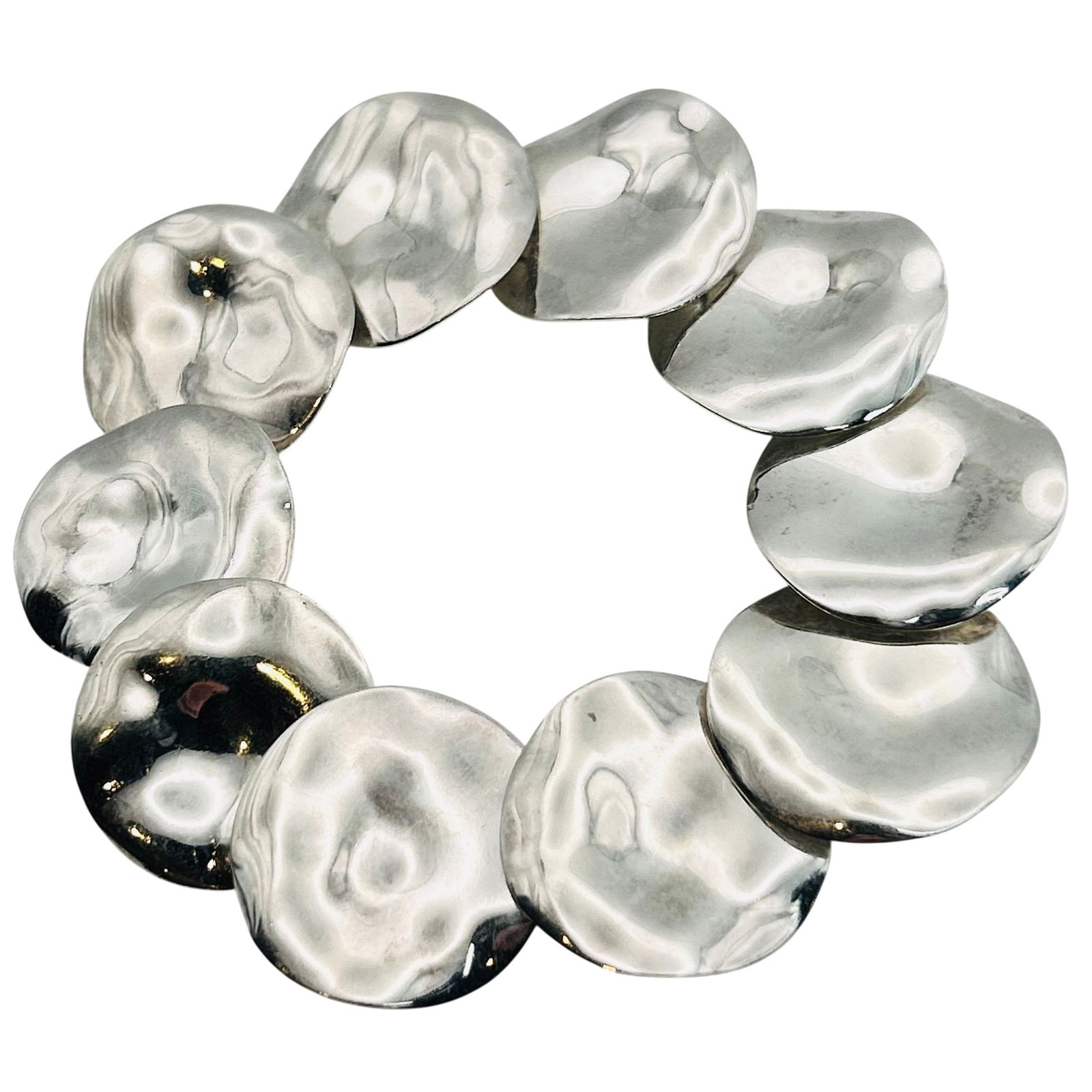 ESPO Sterling Round Chain Magnetic Clasp Bracelet: ESPO sterling round chain magnetic clasp bracelet. 34.20g