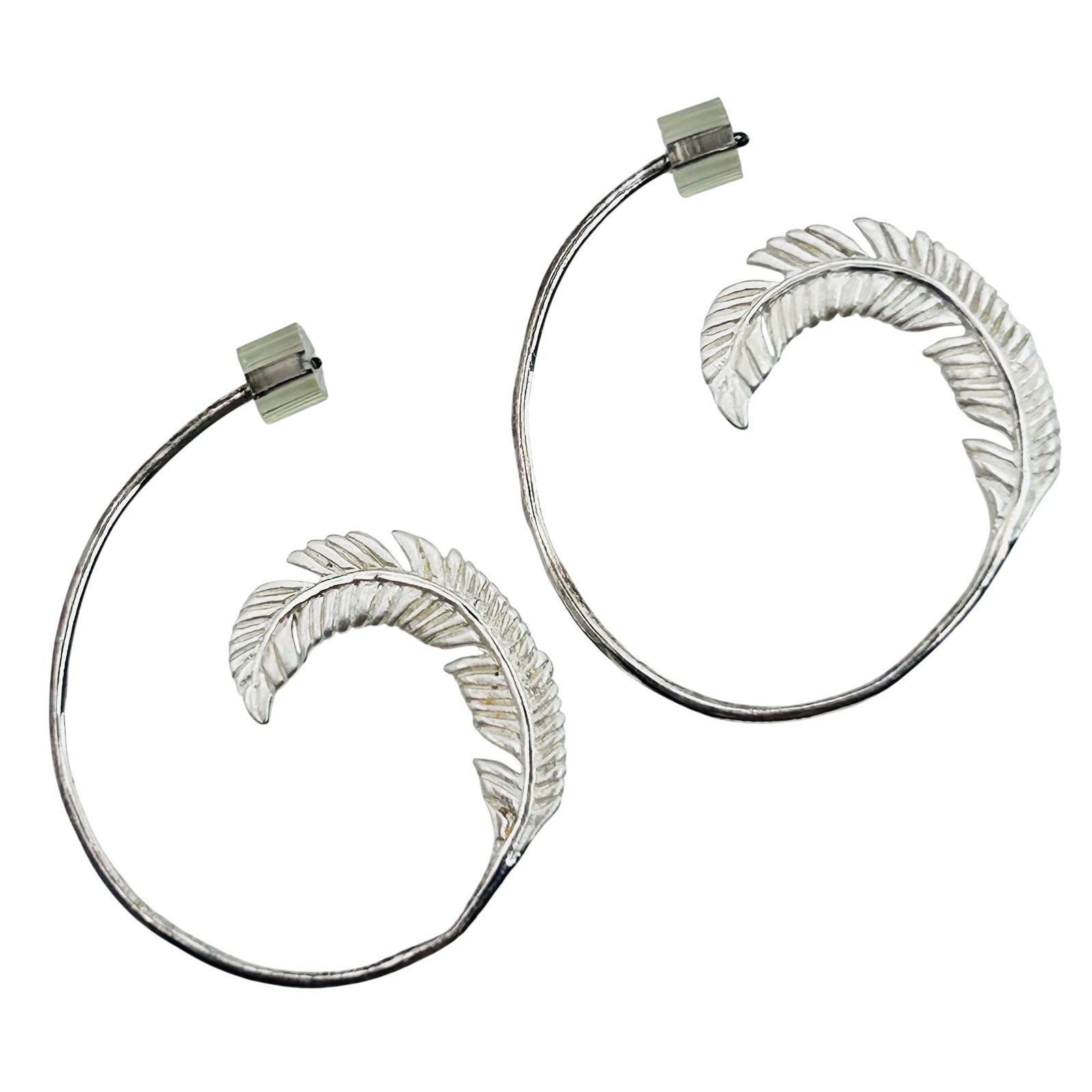 Boma Sterling Southwest Leaf Earrings: Boma Sterling southwest leaf earrings. 2.00g