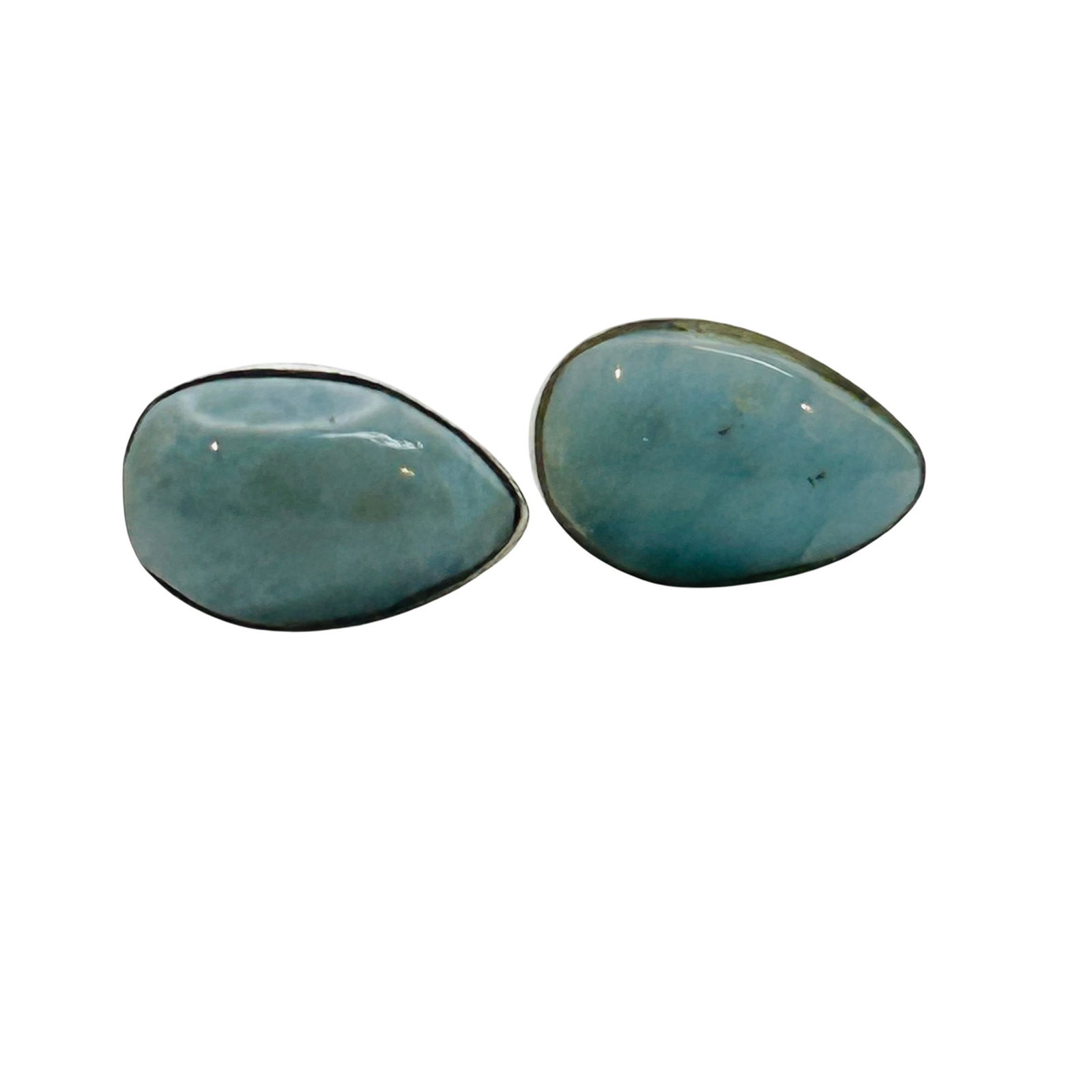 Sterling Larimar Southwest Stud Earrings (1 of 6)