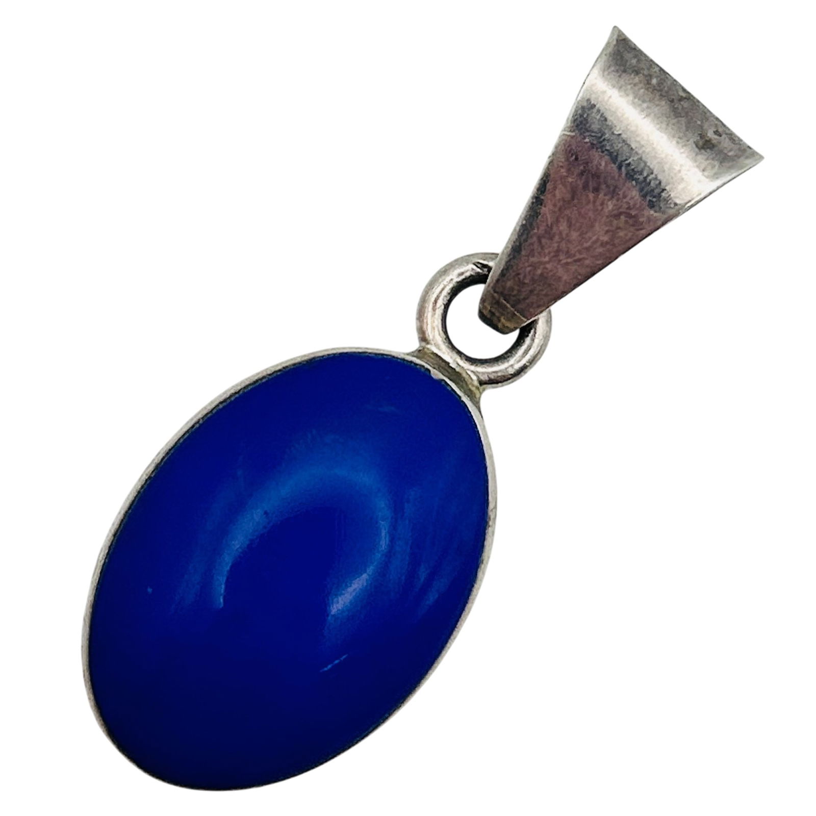 Mexico Sterling Blue Stone Pendant (1 of 5)