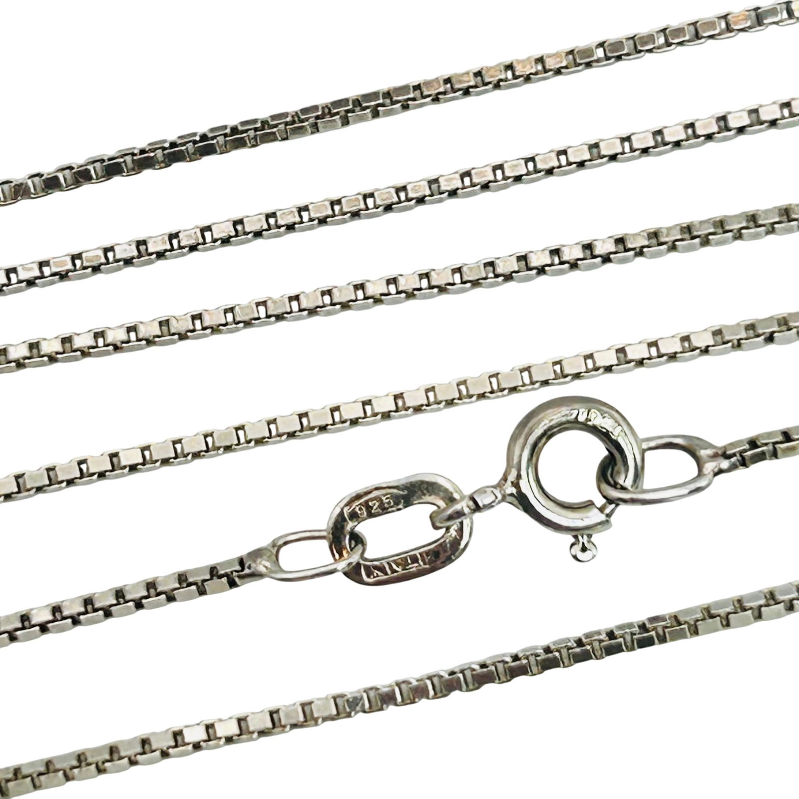 Italy Sterling Box Chain Necklace (1 of 4)