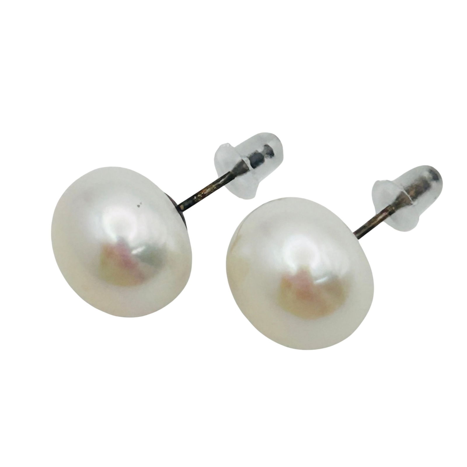 Sterling Pearl Stud Earrings (1 of 6)
