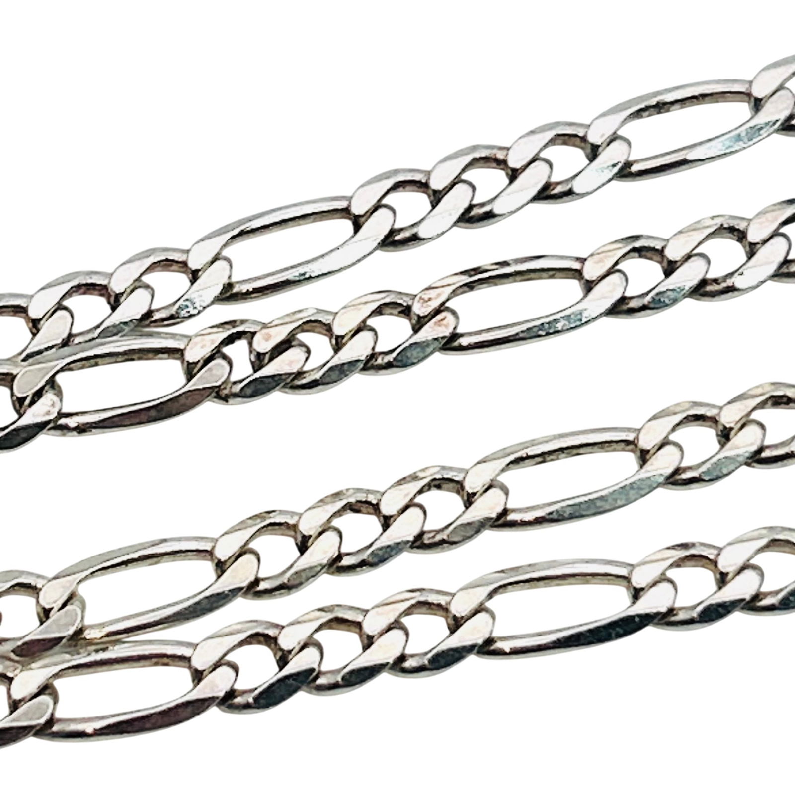 STS Italy, Sterling Figaro Chain Necklace (1 of 5)