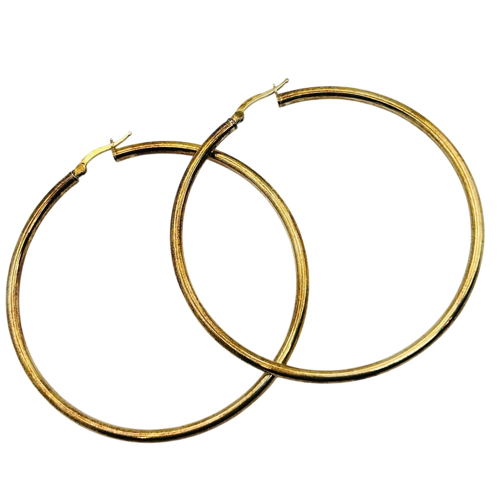SCC Sterling Hoop Earrings: SCC Sterling hoop earrings. 6.80 g.