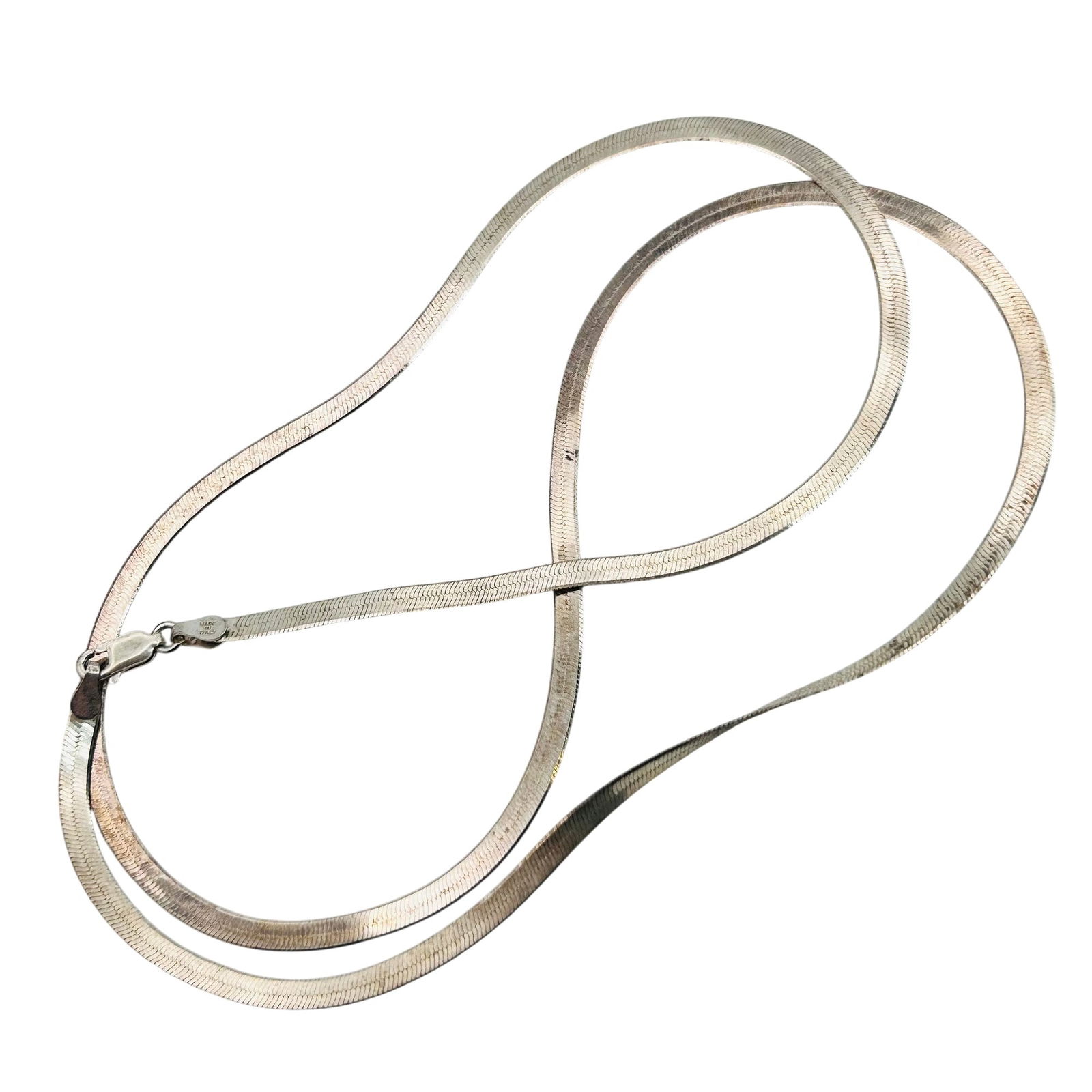 GW Italy Sterling Snake Chain Necklace: GW Italy sterling snake chain necklace. 8.50g