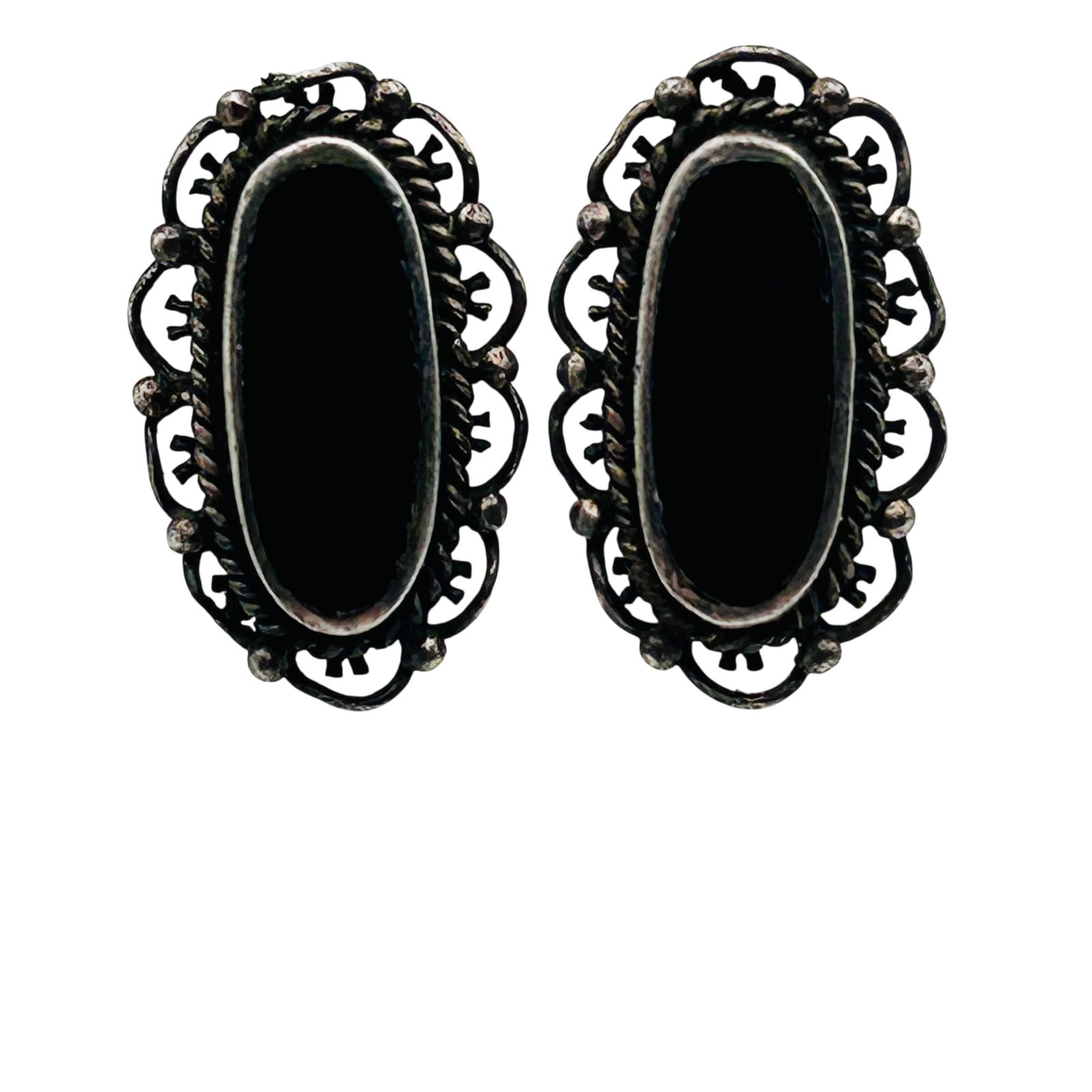 Sterling Onyx Earrings (1 of 7)