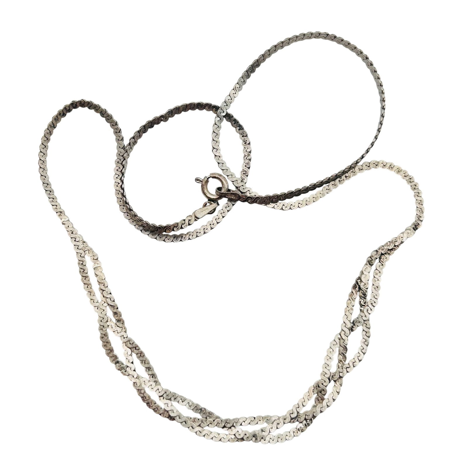 Sterling Flat Snake Chain Necklace (1 of 6)