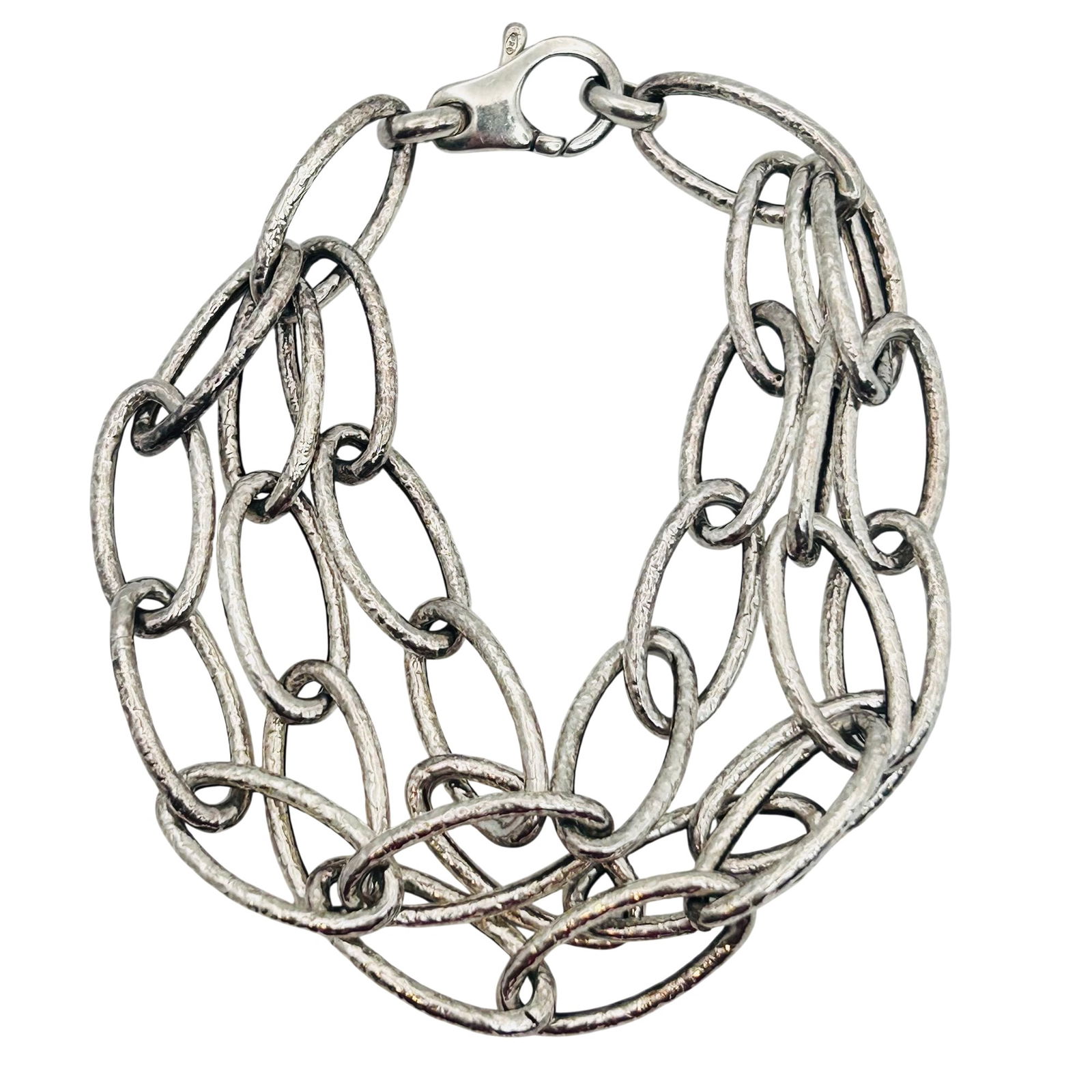 Sterling Multi Link Chain Bracelet (1 of 7)
