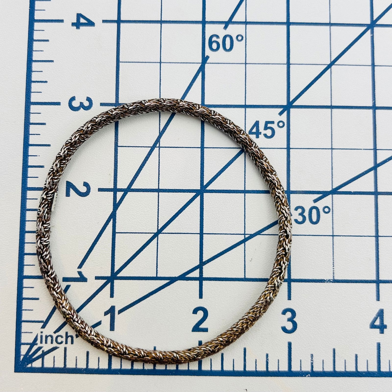 BA Sterling Wheat Bangle Bracelet - 2