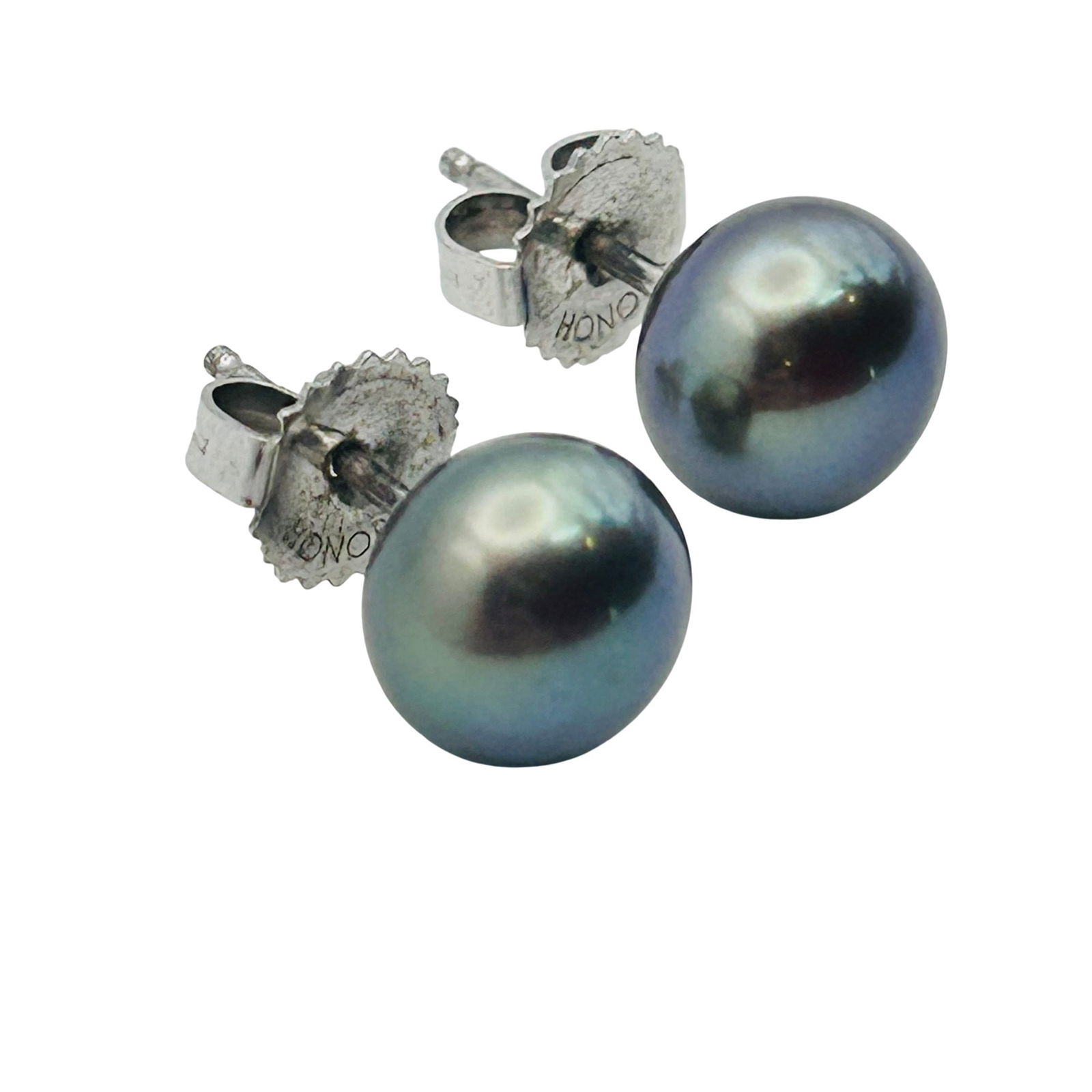 Honoka Sterling Pearl Stud Earrings: Honoka sterling pearl stud earrings. 2.20g